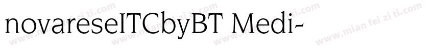 novareseITCbyBT Medi字体转换